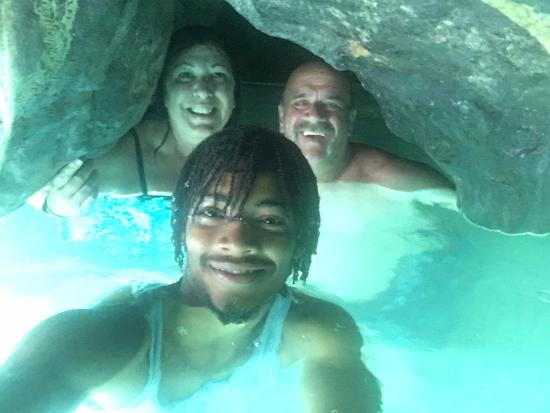 Under the Blue Hole waterfalls viewpoint