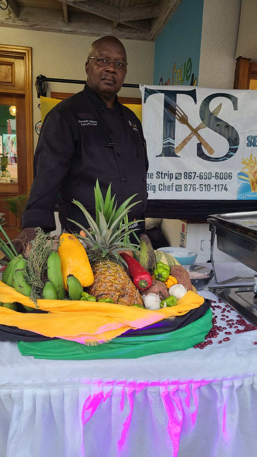 Donovan Williams AKA Big Chef at The Strip Seafood Restaurant Bar and Grill