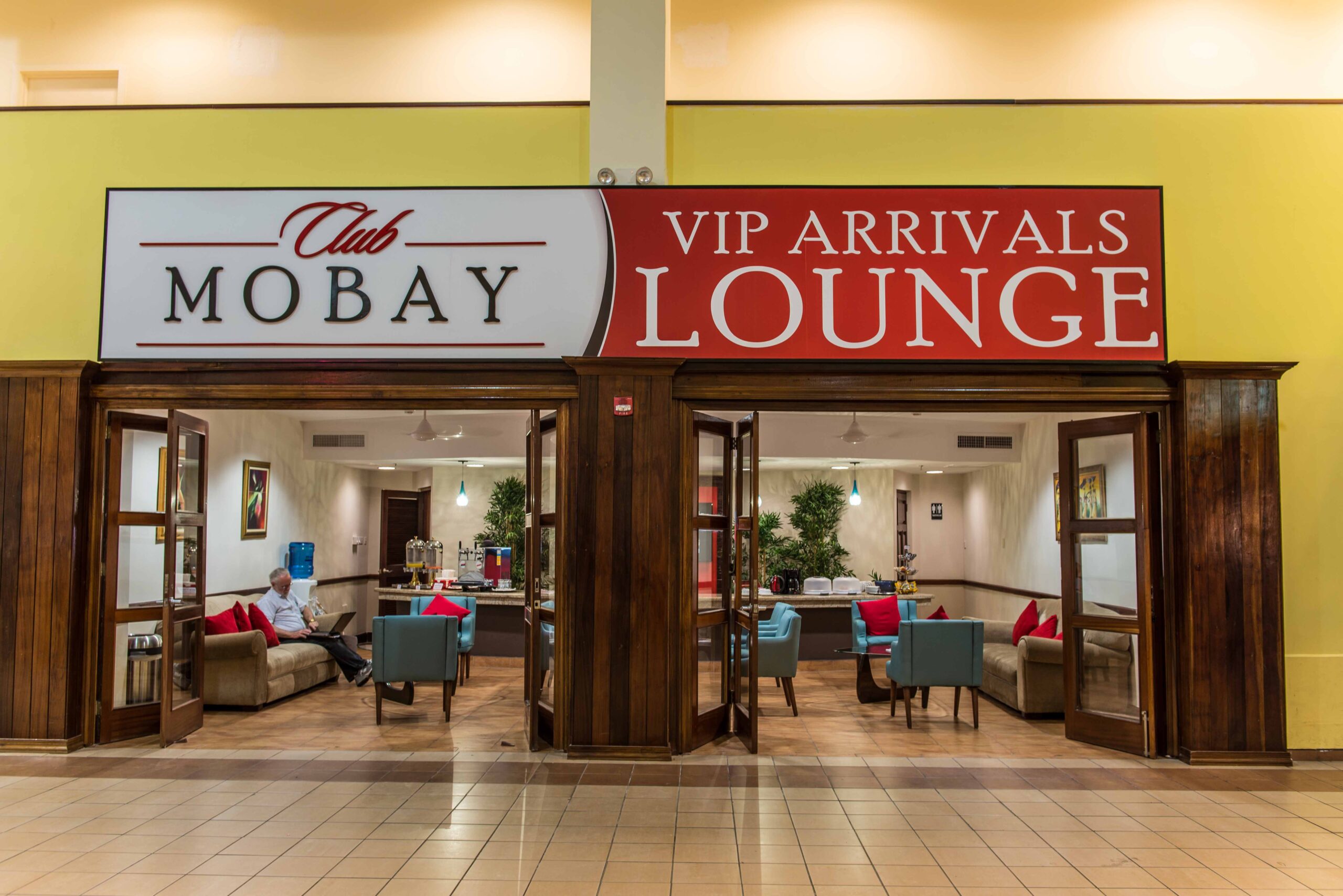 Club Mobay arrivals lounge at Montego Bay Airport